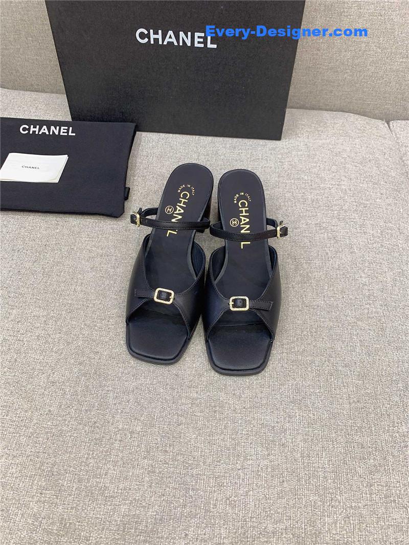CC summer new high heel slippers