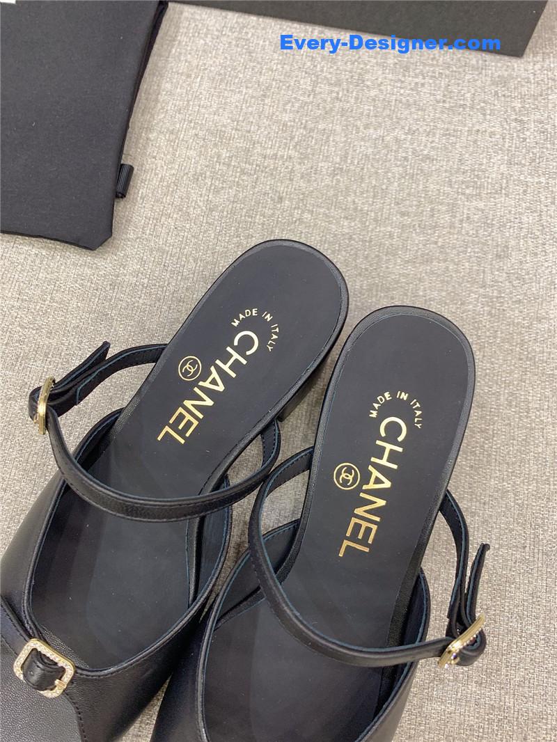 CC summer new high heel slippers