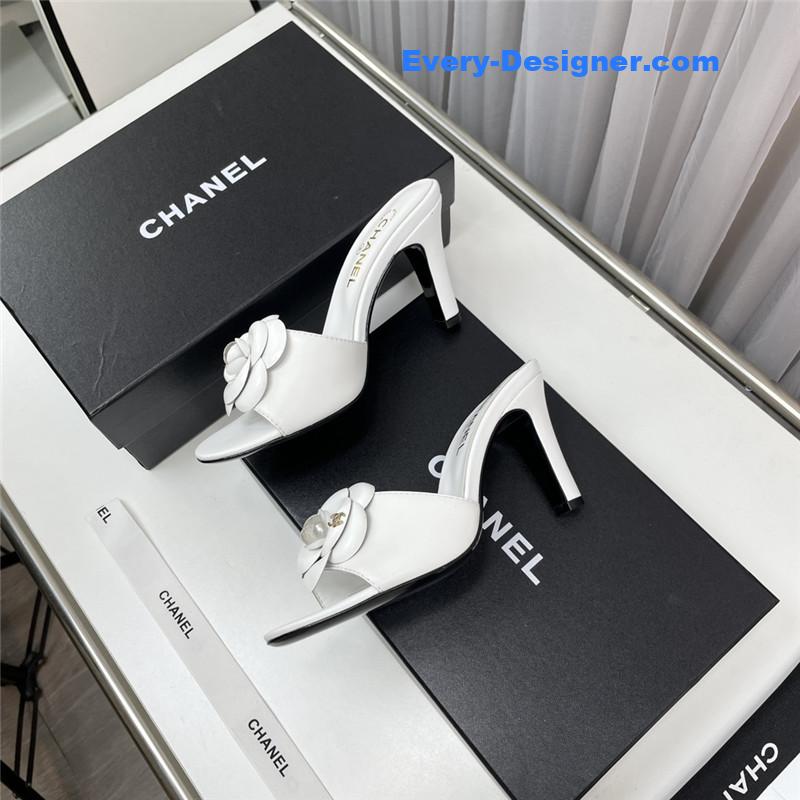 CC spring and summer new product camellia slippers