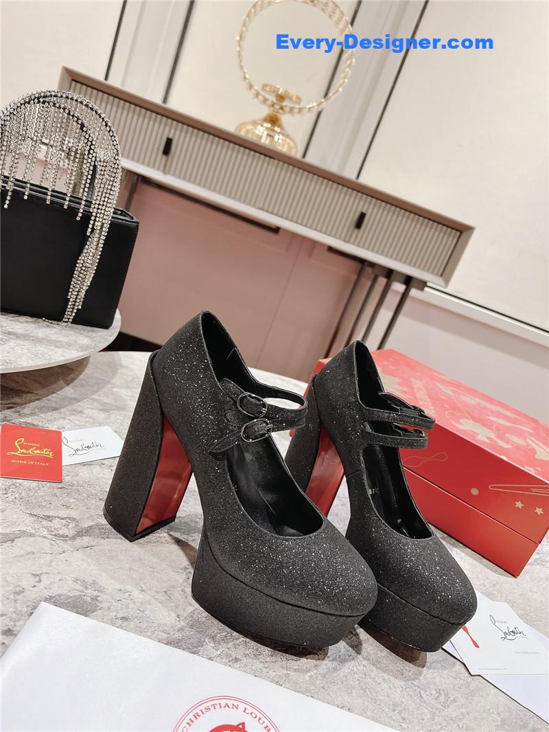 Christian Louboutin Big Water Platform Mary Jane Sandals
