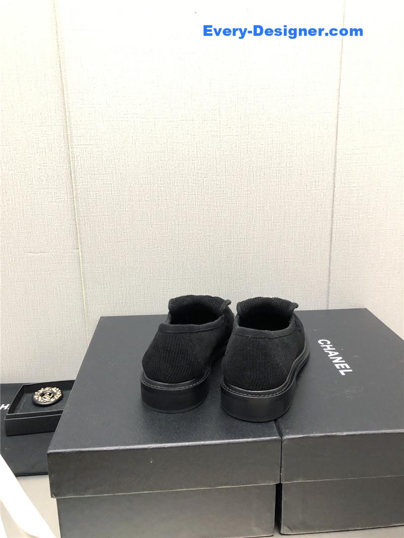 CC ankle Velcro logo color block shoes