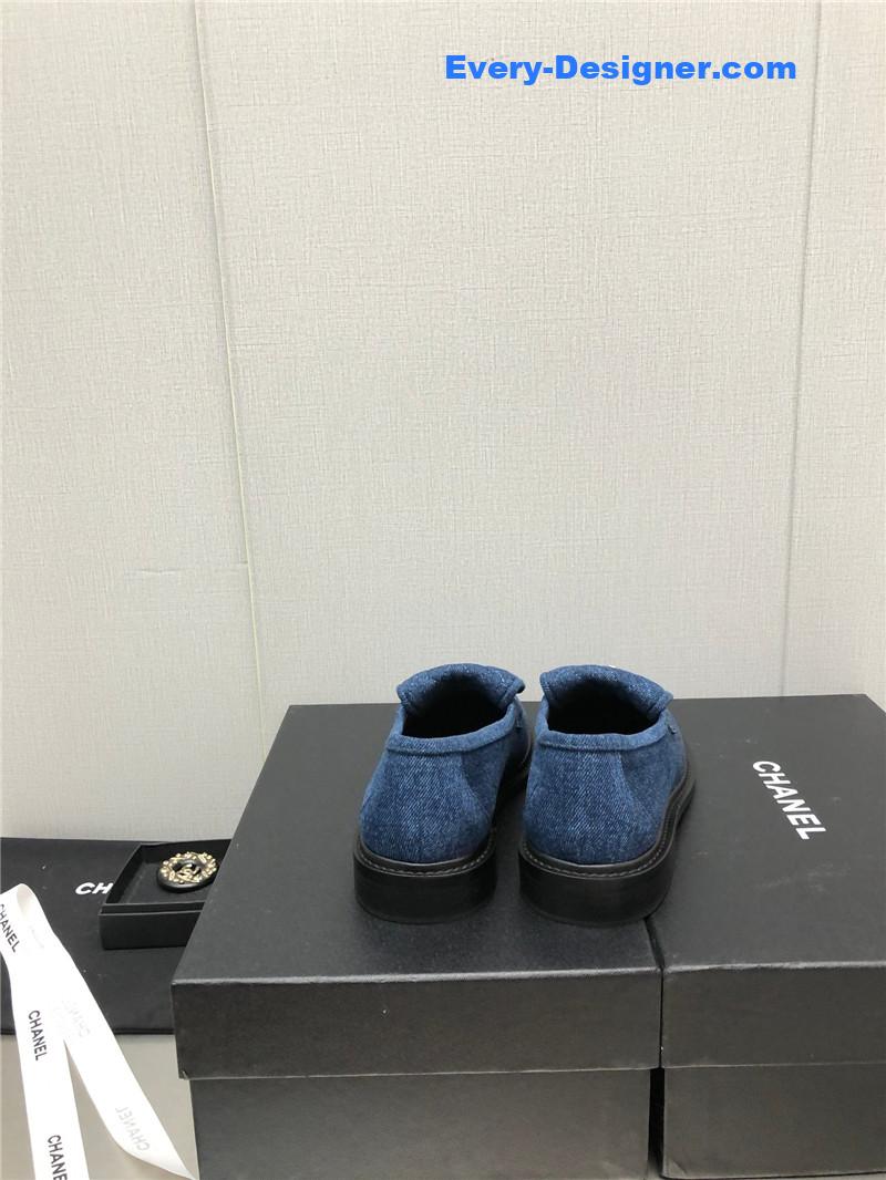 CC ankle Velcro logo color block shoes