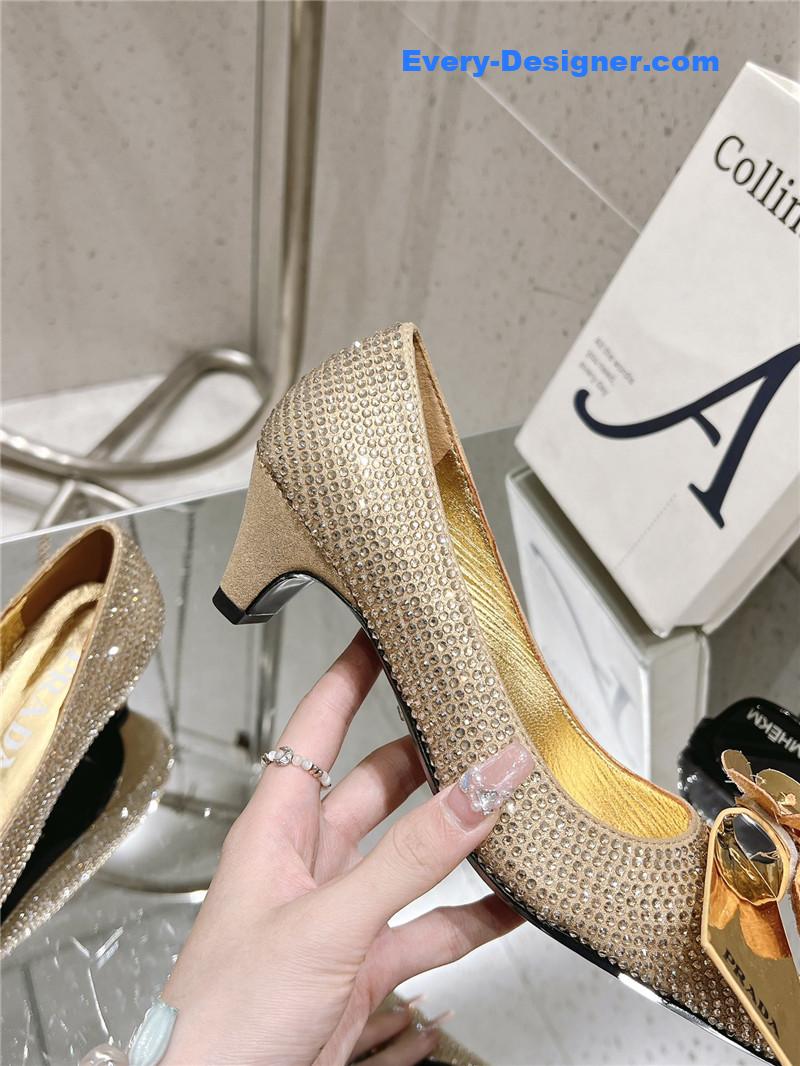 pra*a full D1am0nd shoes