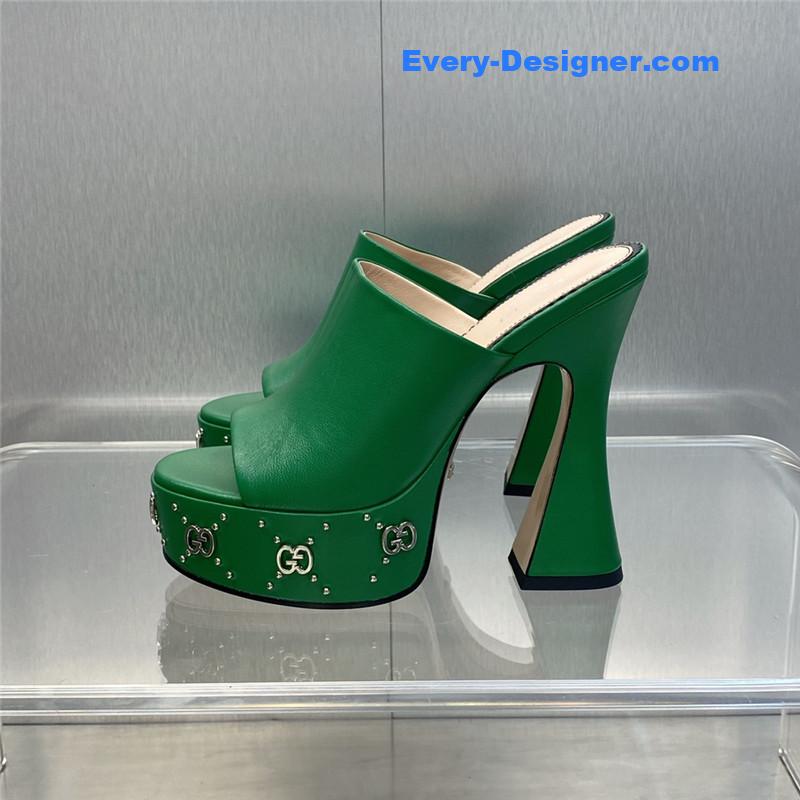 Gvc*1 high heel round toe candy color women’s shoes