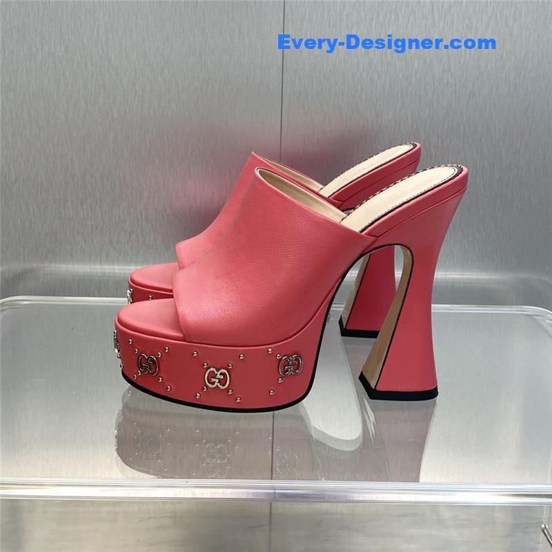 Gvc*1 high heel round toe candy color women’s shoes