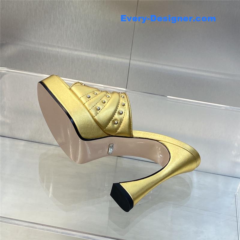 Gvc*1 high heel round toe candy color women’s shoes