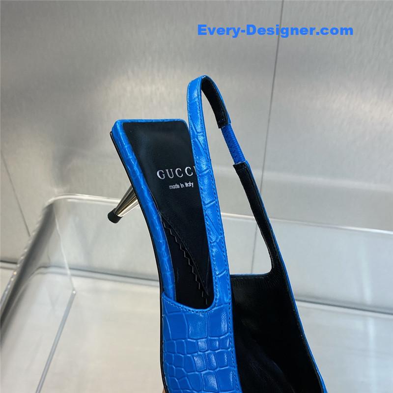 Gvc*1 mid heel candy color hardware buckle women’s shoes