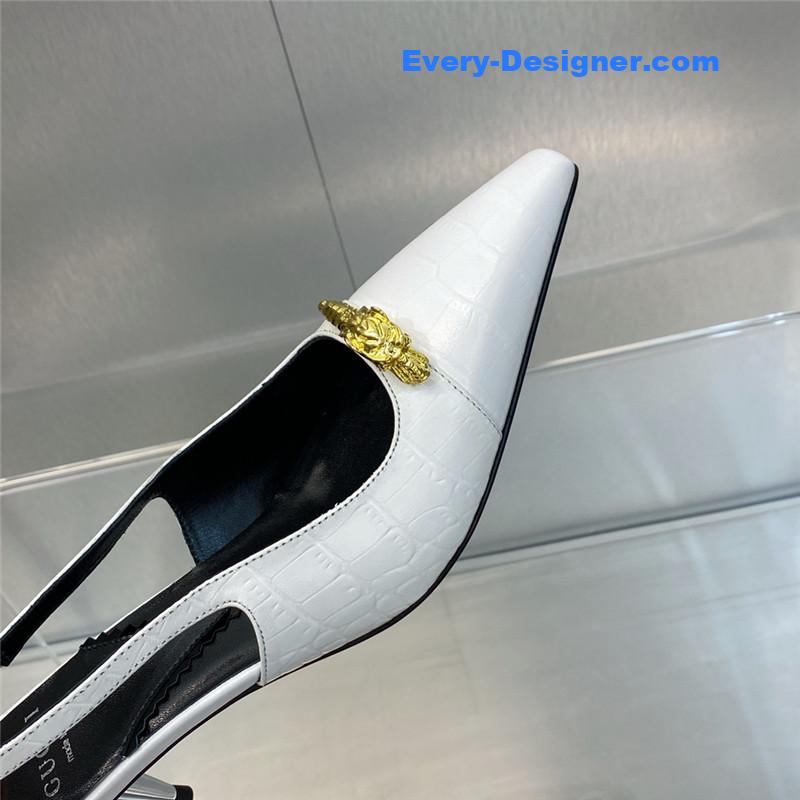 Gucci mid heel candy color hardware buckle women’s shoes