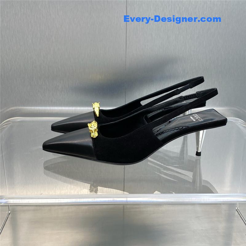 Gvc*1 mid heel candy color hardware buckle women’s shoes