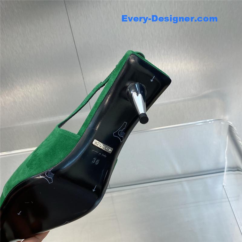 Gvc*1 mid heel candy color hardware buckle women’s shoes