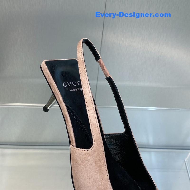 Gvc*1 mid heel candy color hardware buckle women’s shoes