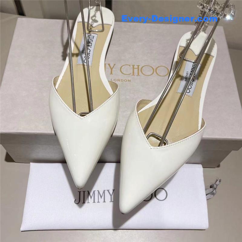 J1m*y Ch00 spring and summer crystal chain pumps
