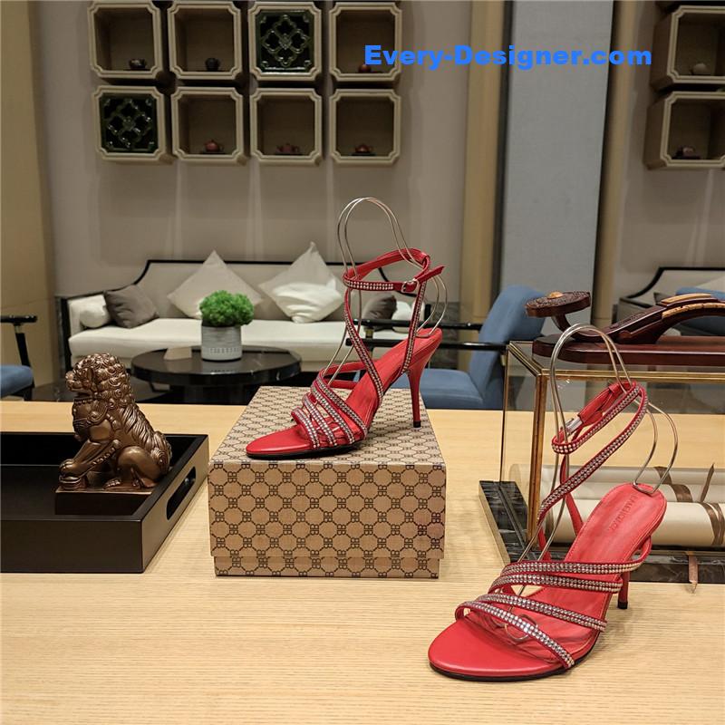 Balenciaga Crystal Hot Diamond Strap Sandals