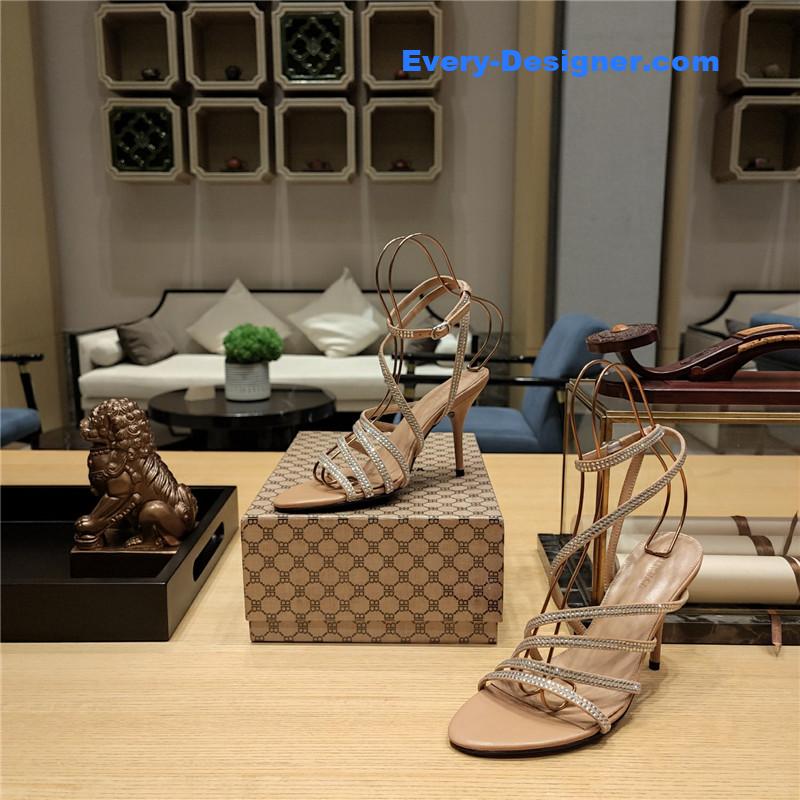 Balenciaga Crystal Hot Diamond Strap Sandals