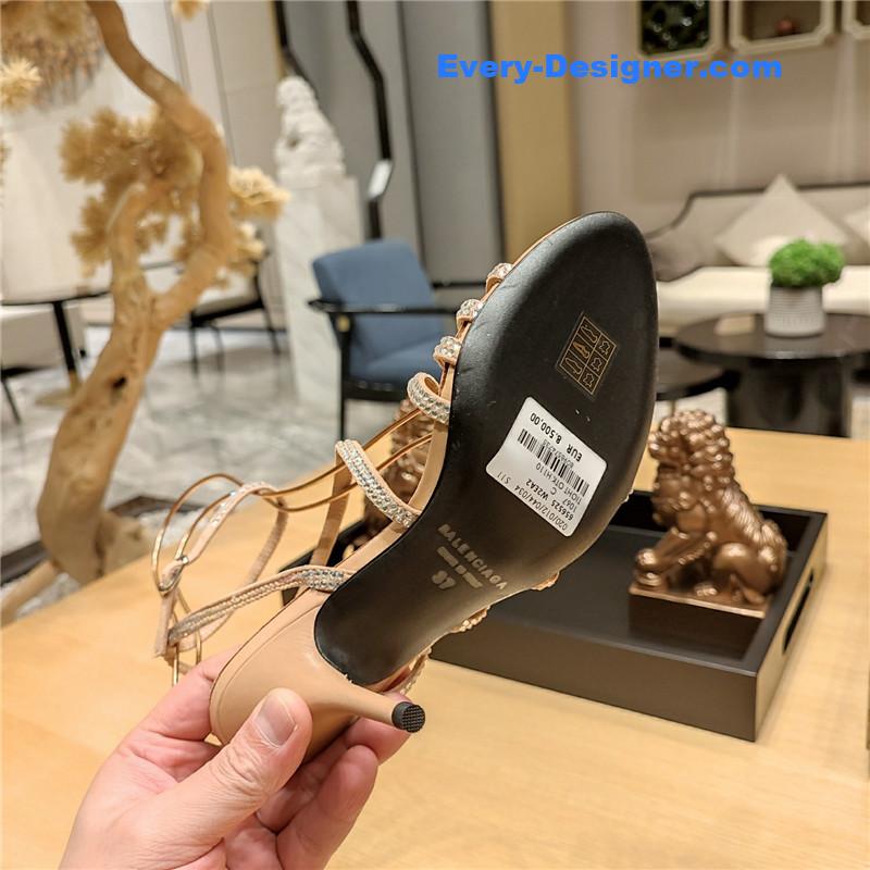 ba1en*iaga crystal hot D1am0nd strap sandals