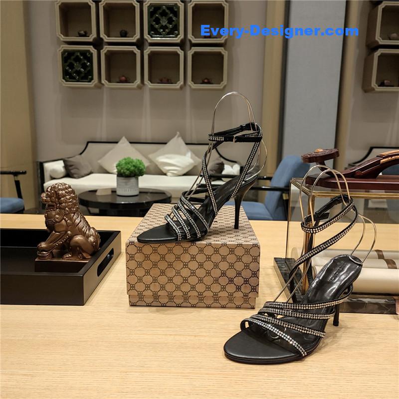 Balenciaga Crystal Hot Diamond Strap Sandals