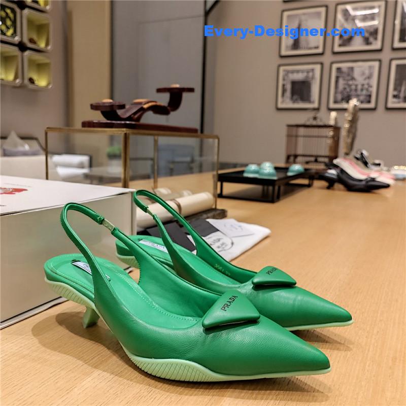 Pra*a kitten heel mules