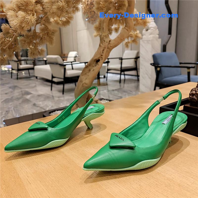 Pra*a kitten heel mules