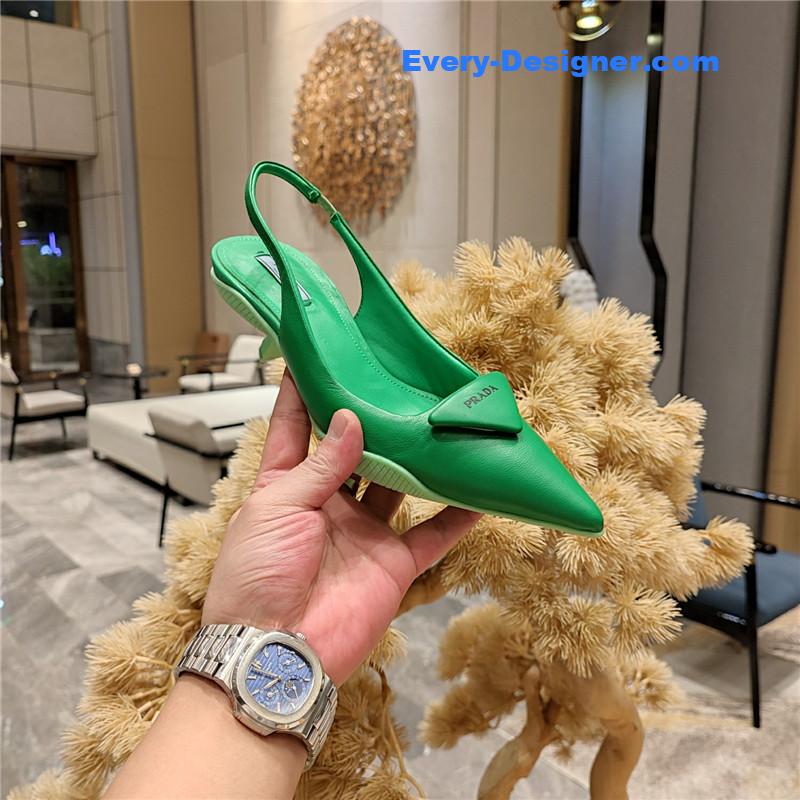 Pra*a kitten heel mules