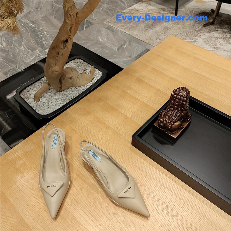 Pra*a kitten heel mules