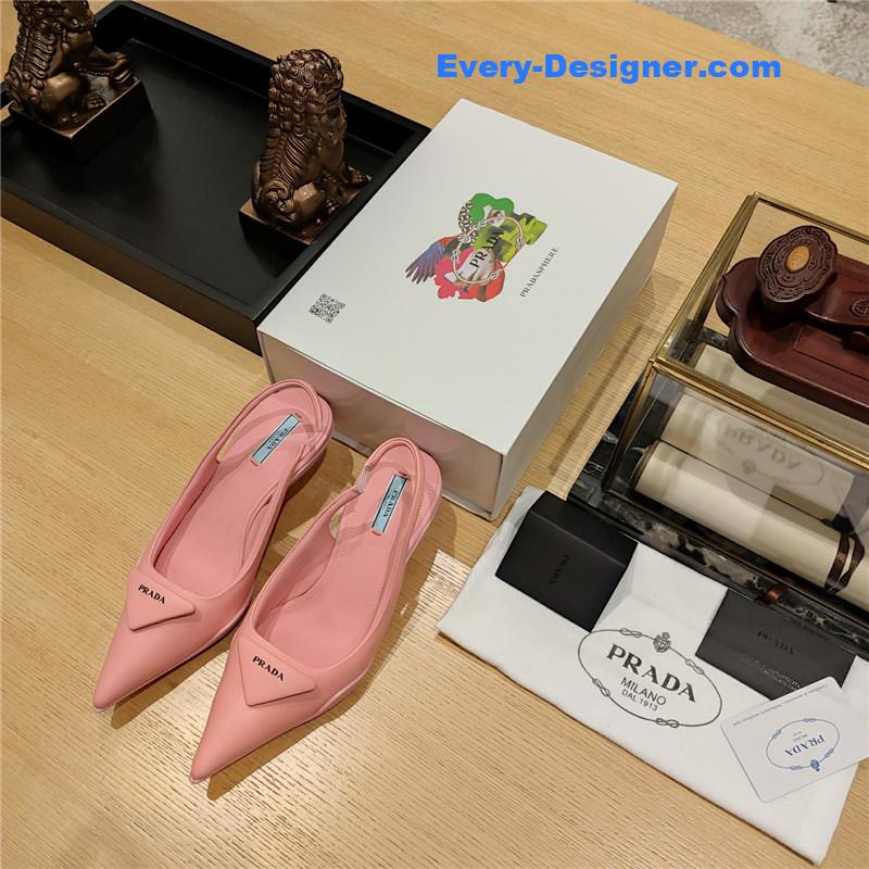 prada kitten heel mules