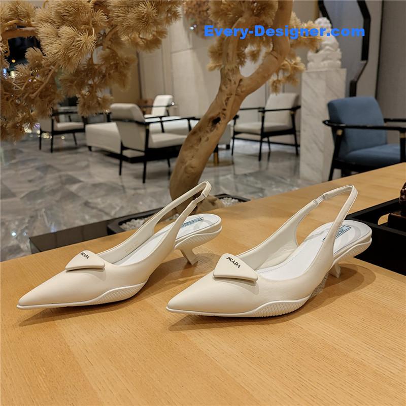 Pra*a kitten heel mules