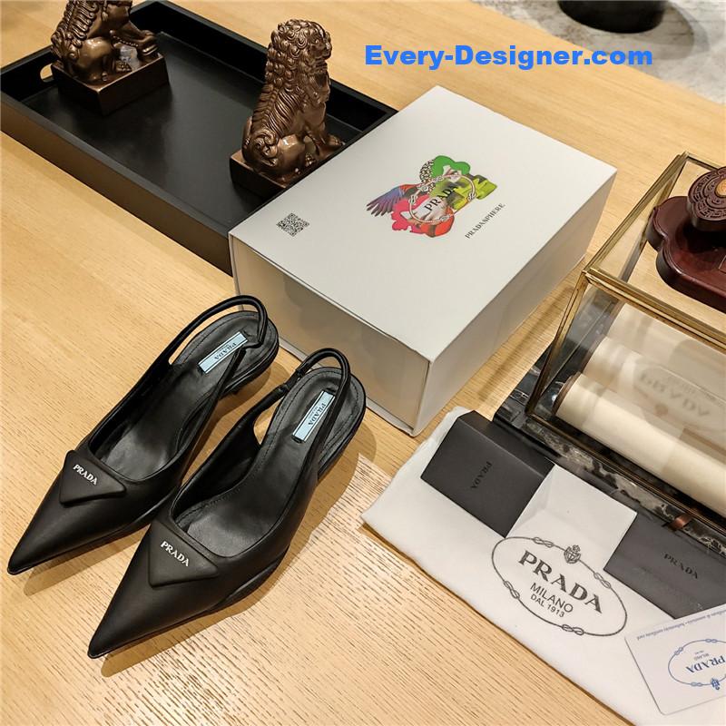 prada kitten heel mules