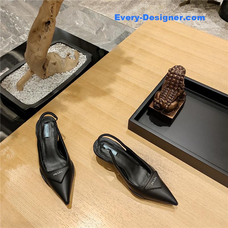 Pra*a kitten heel mules