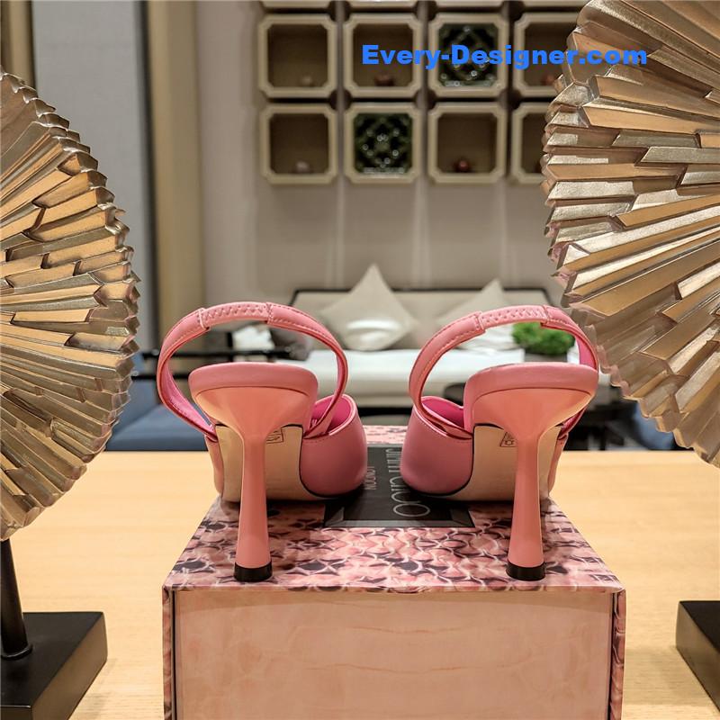 Jimmy Choo Pink Amel 50mm Leather Pumps