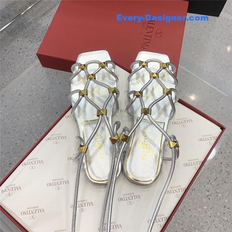 Va1e*ntin0 studded lace-up sandals