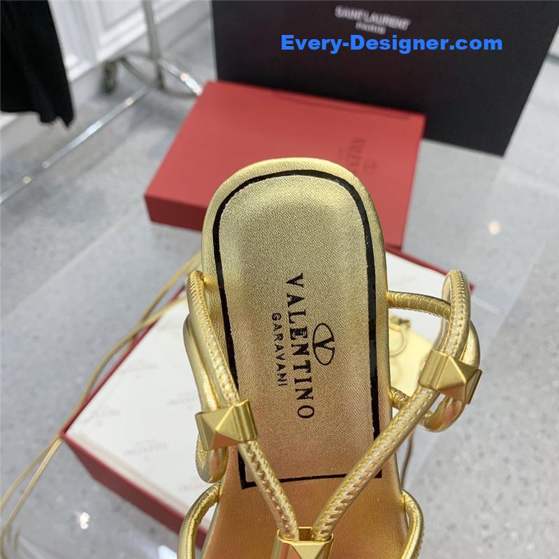 Va1e*ntin0 studded lace-up sandals