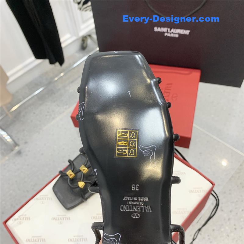 Va1e*ntin0 studded lace-up sandals