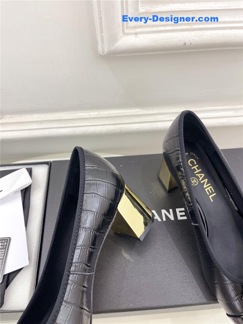 CC catwalk style camellia shoes