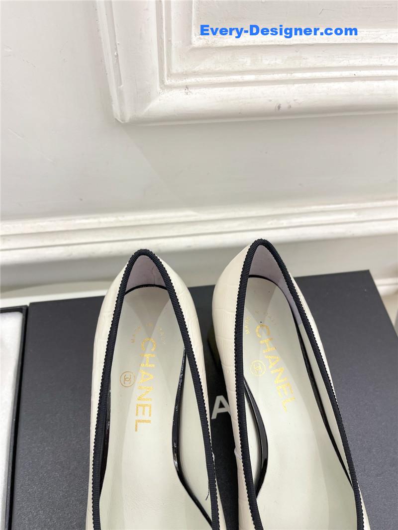 CC catwalk style camellia shoes