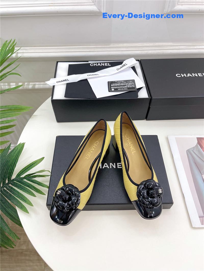 CC catwalk style camellia shoes