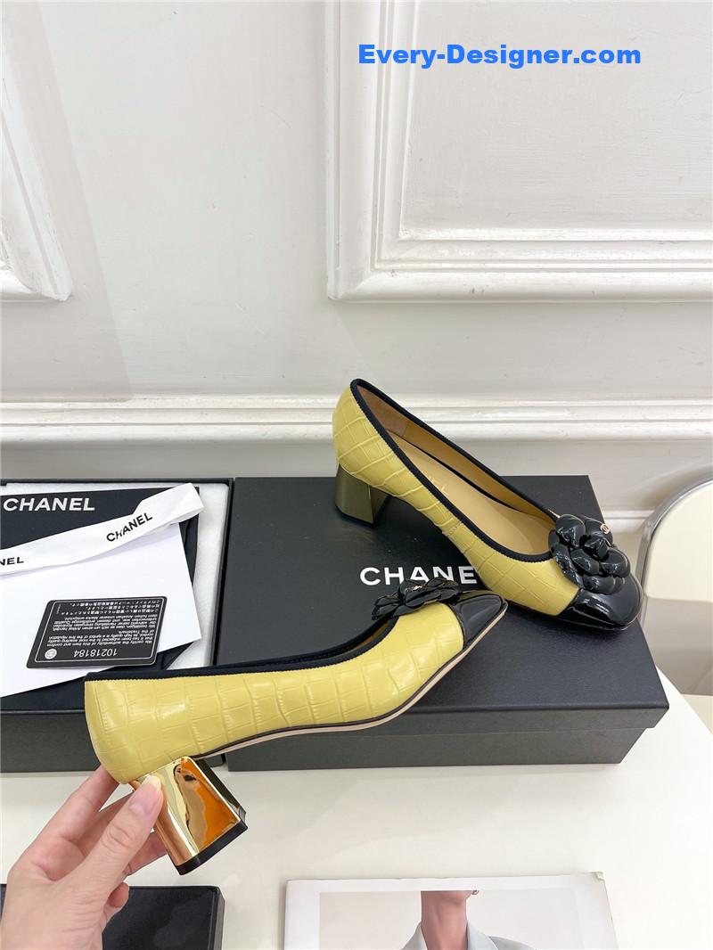 CC catwalk style camellia shoes