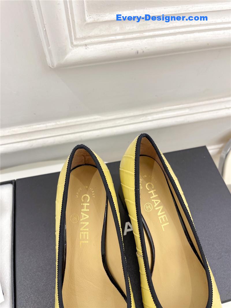 CC catwalk style camellia shoes