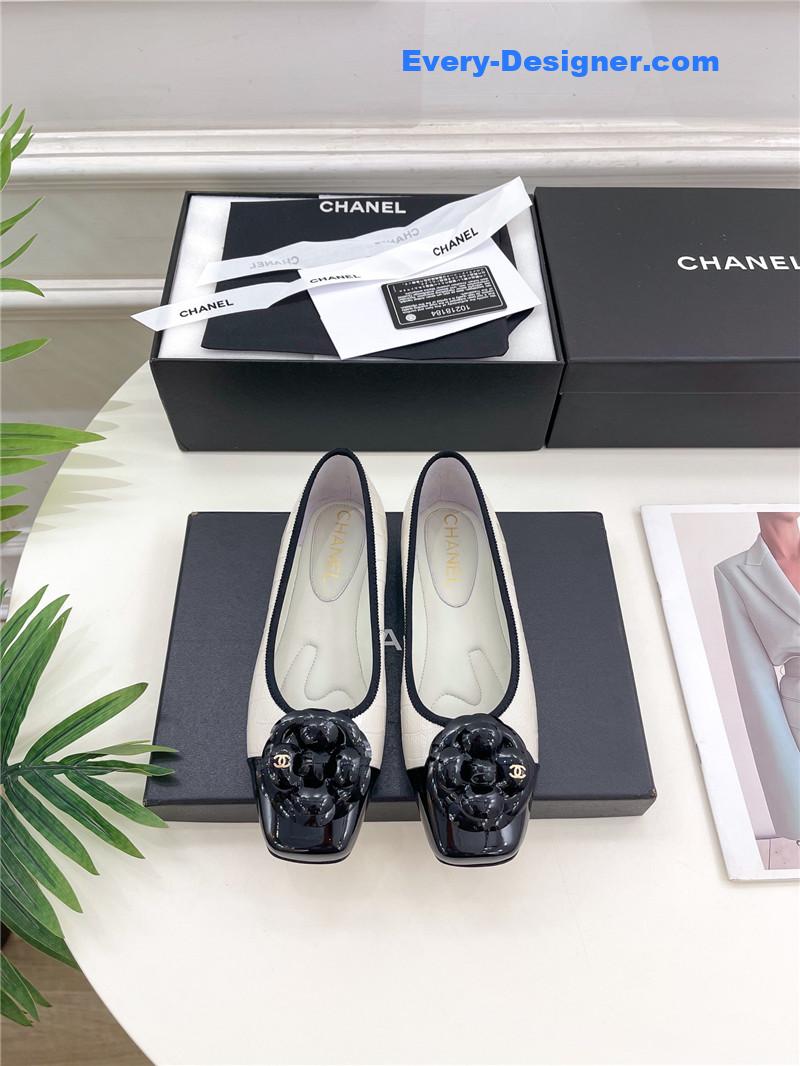 CC catwalk style camellia shoes