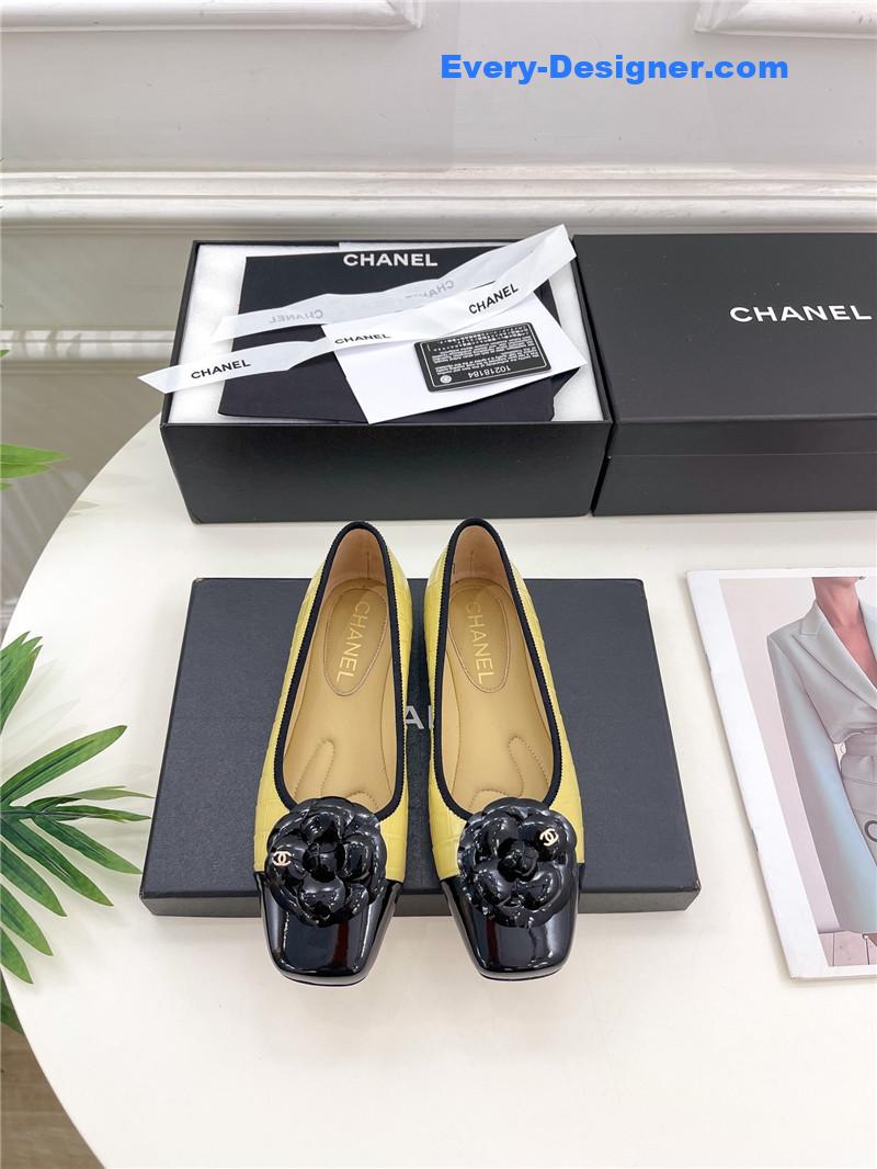 CC catwalk style camellia shoes