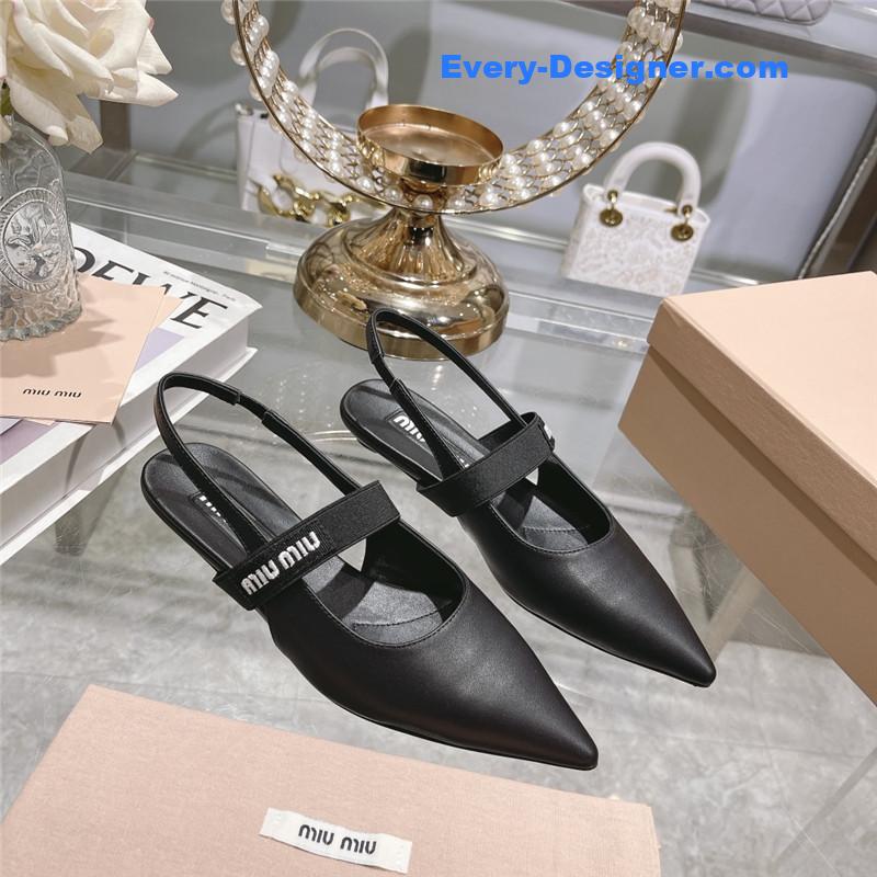 M1um1u new pointed toe sandals and high heels