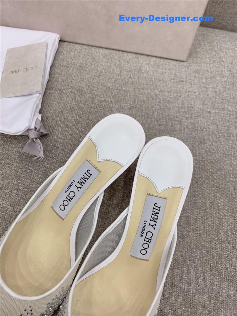 Jimmy Choo new rhinestone mesh fairy shoes wedding shoes