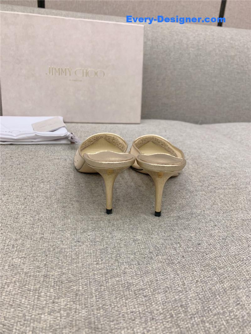 J1m*y Ch00 new rhinestone mesh fairy shoes wedding shoes