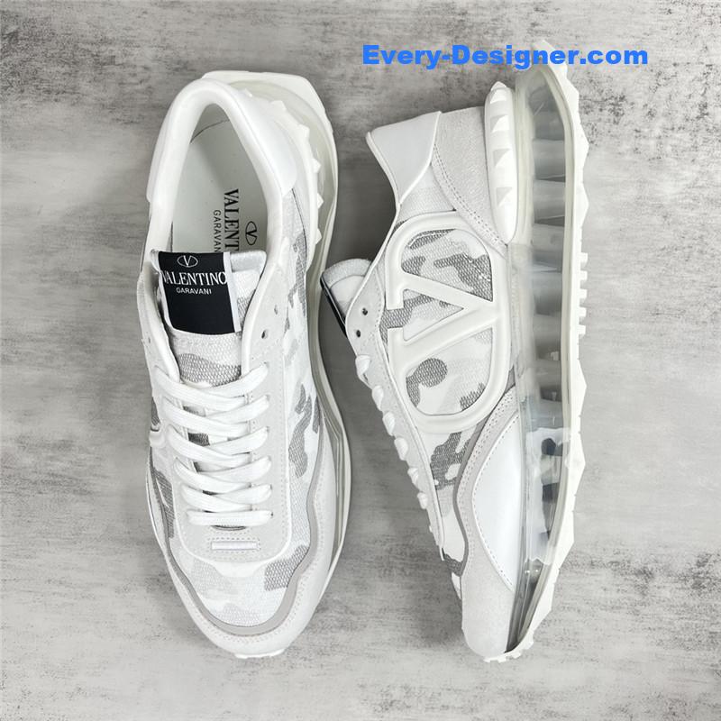 valentino high satin canvas loafers