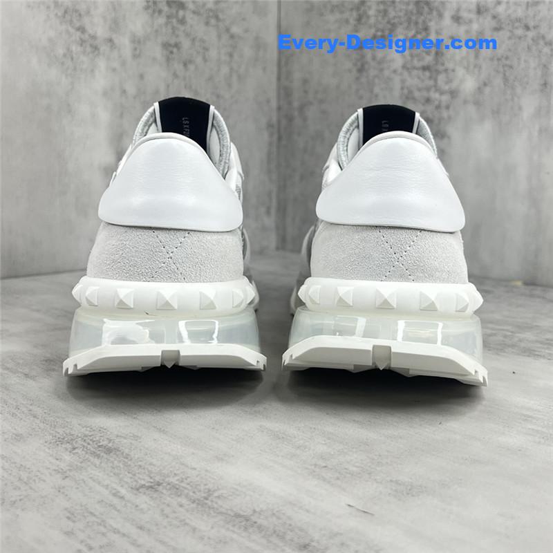 valentino high satin canvas loafers