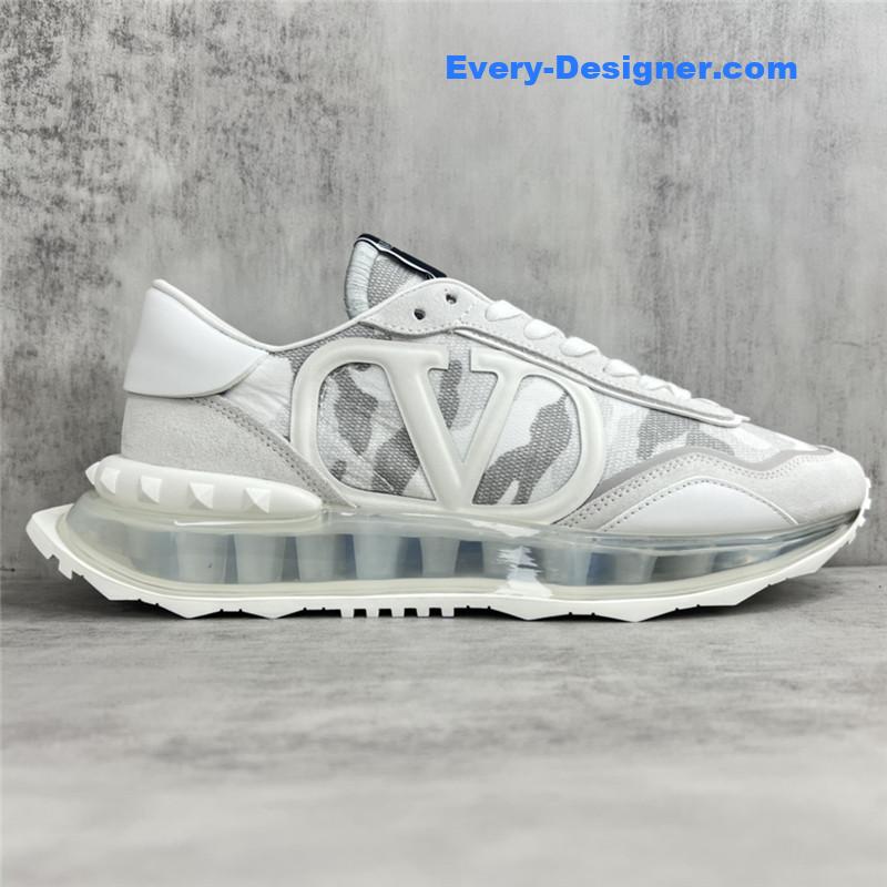 valentino high satin canvas loafers