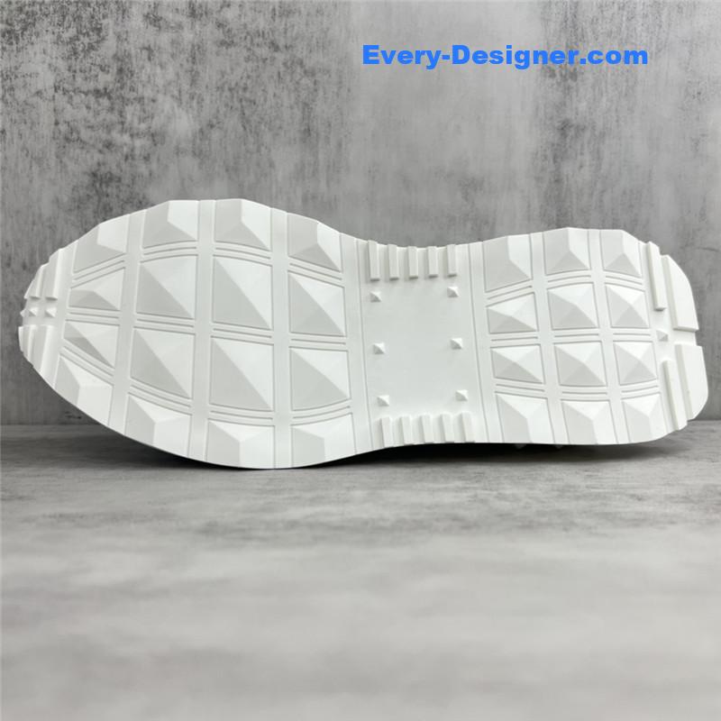 valentino high satin canvas loafers