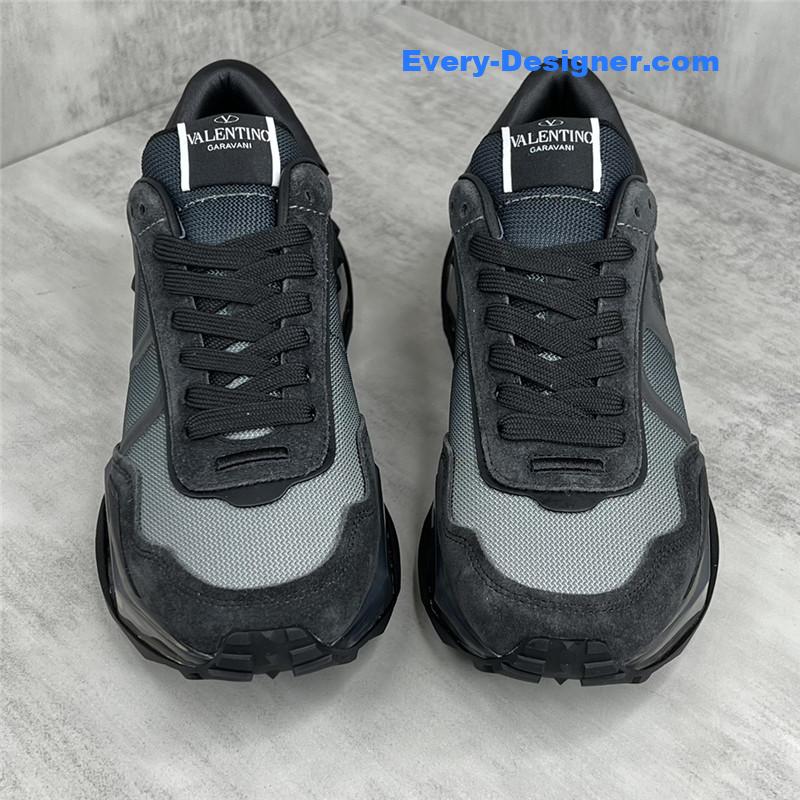 Va1e*ntin0 high satin canvas loafers