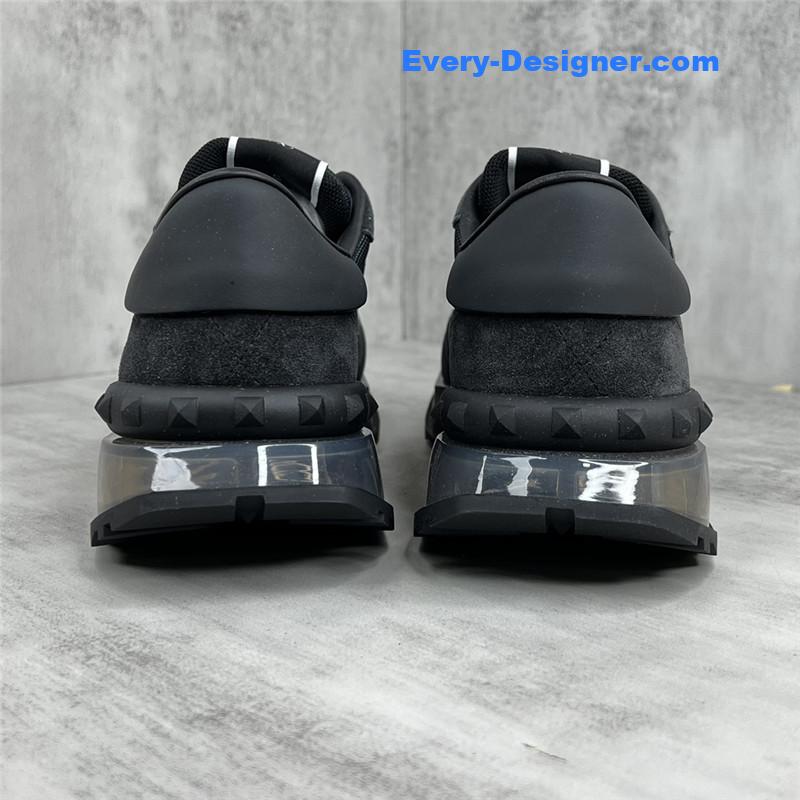 Va1e*ntin0 high satin canvas loafers