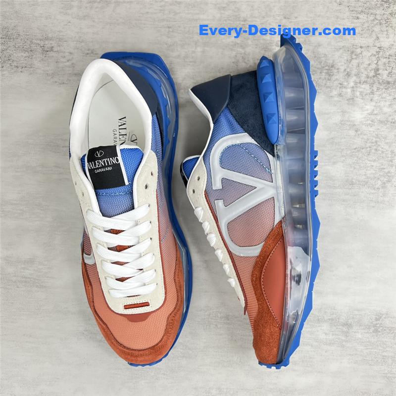 valentino high satin canvas loafers