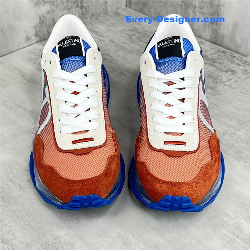 valentino high satin canvas loafers